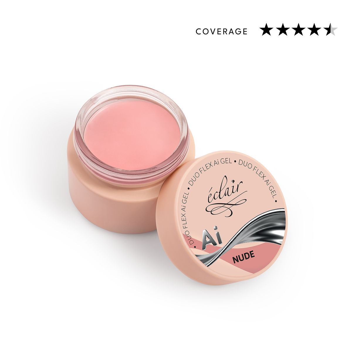 Éclair - Duo Flex AI Gel - Nude - Adaptív Építőzselé