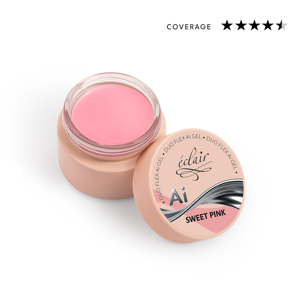 Éclair - Duo Flex AI Gel - Sweet Pink - Adaptív építőzselé