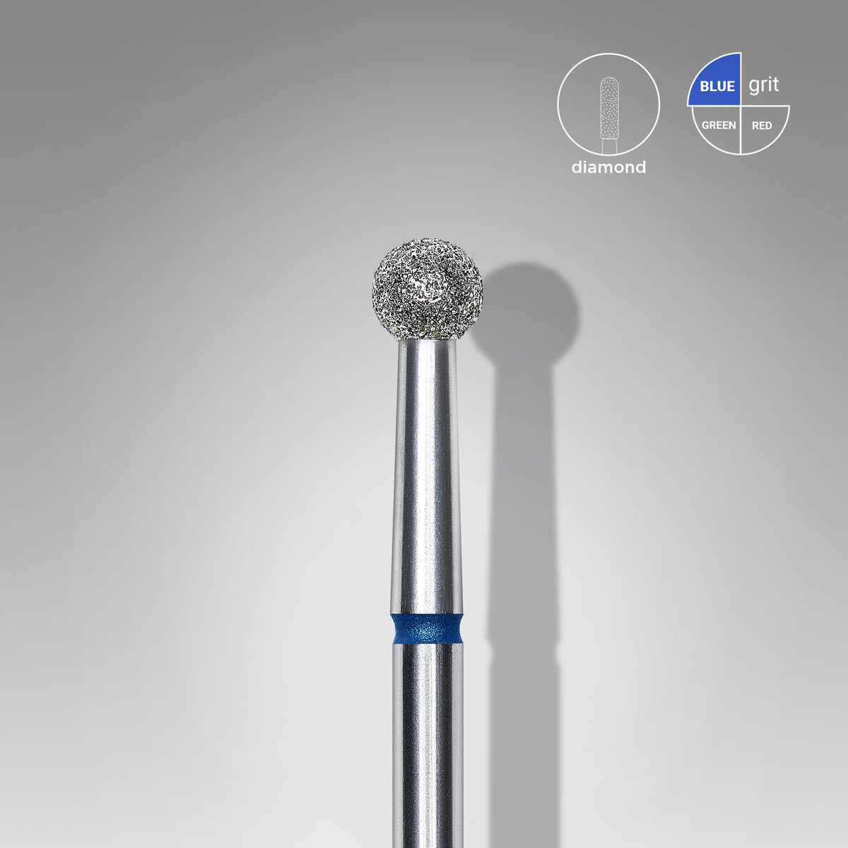 STALEKS – EXPERT FA01B035 - Gyémántporos gömb manikűrfej - 3,5mm