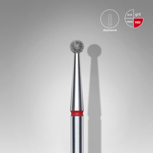 STALEKS – EXPERT FA01R025 -  Gyémántporos gömb manikűrfej - 2,5mm