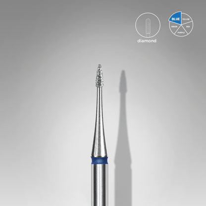 STALEKS – EXPERT FA12B010/3 -  Gyémántporos mini flame kék manikűrfej - 3mm