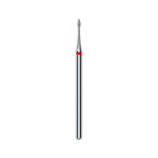 STALEKS – EXPERT FA12R010/3 -  Gyémántporos mini flame piros manikűrfej - 3mm