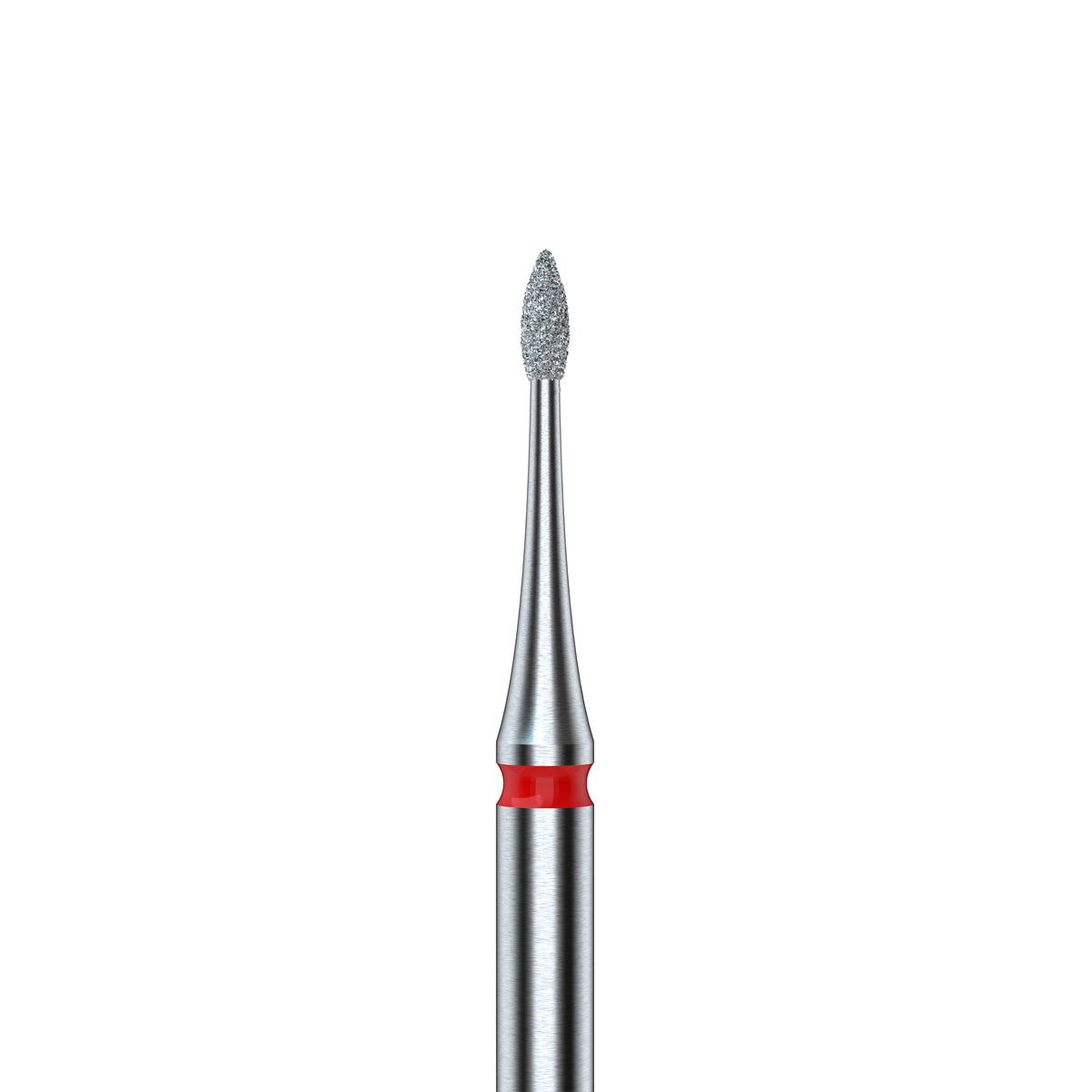 STALEKS – EXPERT FA12R010/3 -  Gyémántporos mini flame piros manikűrfej - 3mm