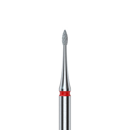 STALEKS – EXPERT FA12R010/3 -  Gyémántporos mini flame piros manikűrfej - 3mm