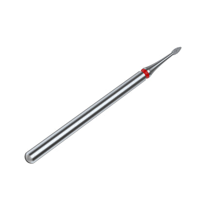 STALEKS – EXPERT FA12R010/3 -  Gyémántporos mini flame piros manikűrfej - 3mm