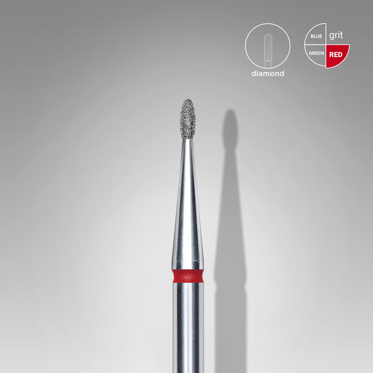 STALEKS – EXPERT FA50R012/3 -  Gyémántporos Rounded Bud manikűrfej - 3mm
