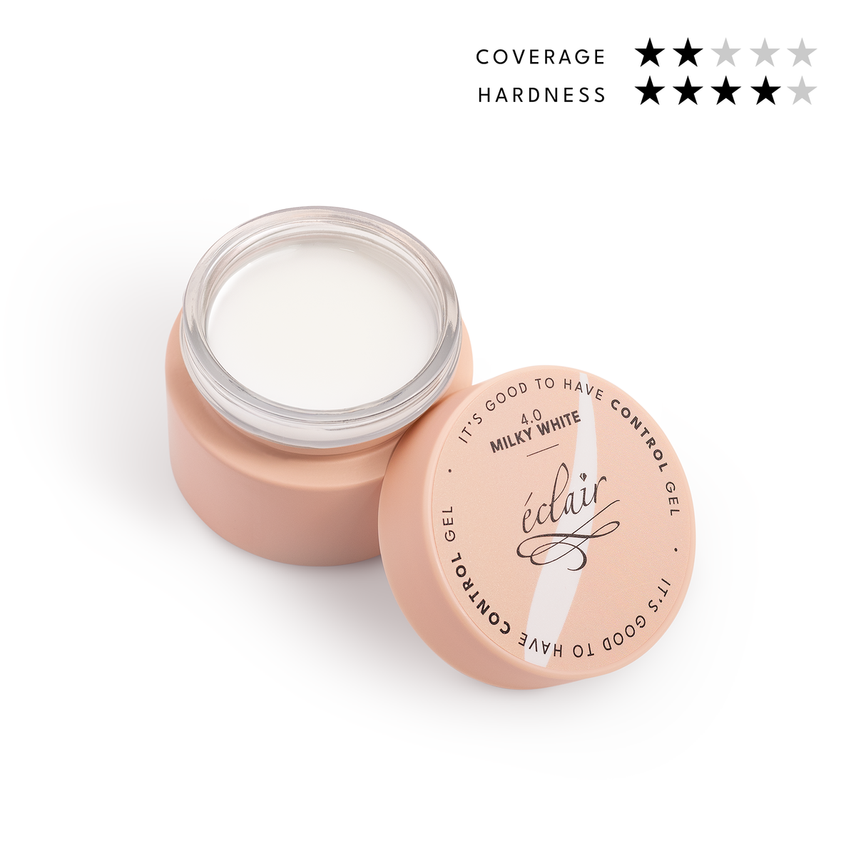 Éclair - Control Gel - 4.0. Milky White - No File zselé
