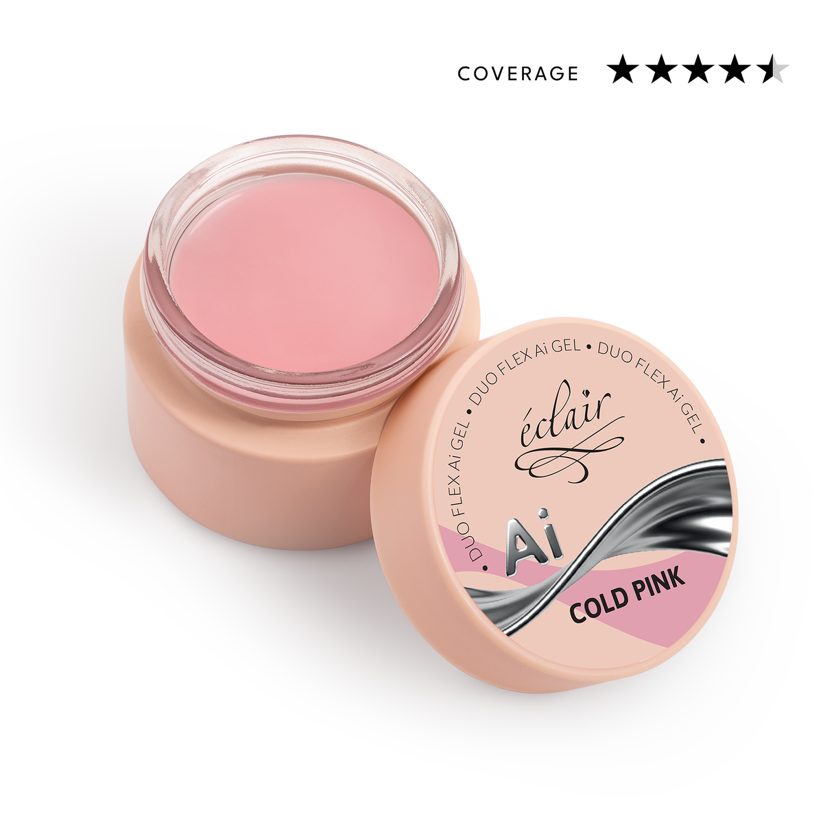 Éclair - Duo Flex AI Gel - Cold Pink - Adaptív építőzselé