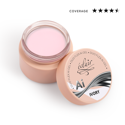 Éclair - Duo Flex AI Gel - Ivory - Adaptív építőzselé
