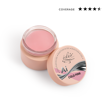 Éclair - Duo Flex AI Gel - Cold Pink - Adaptív építőzselé