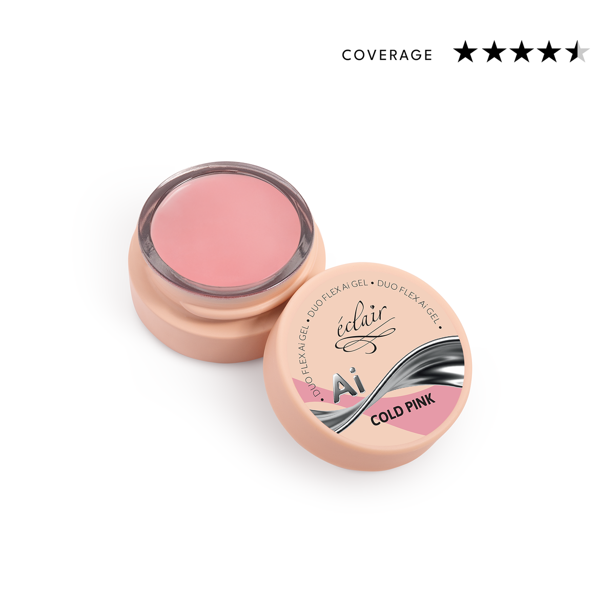 Éclair - Duo Flex AI Gel - Cold Pink - Adaptív építőzselé
