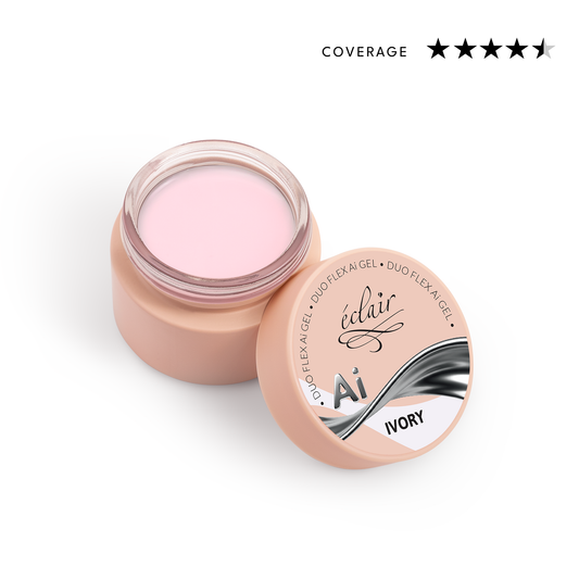 Éclair - Duo Flex AI Gel - Ivory - Adaptív építőzselé