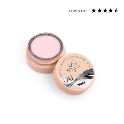 Éclair - Duo Flex AI Gel - Ivory - Adaptív építőzselé