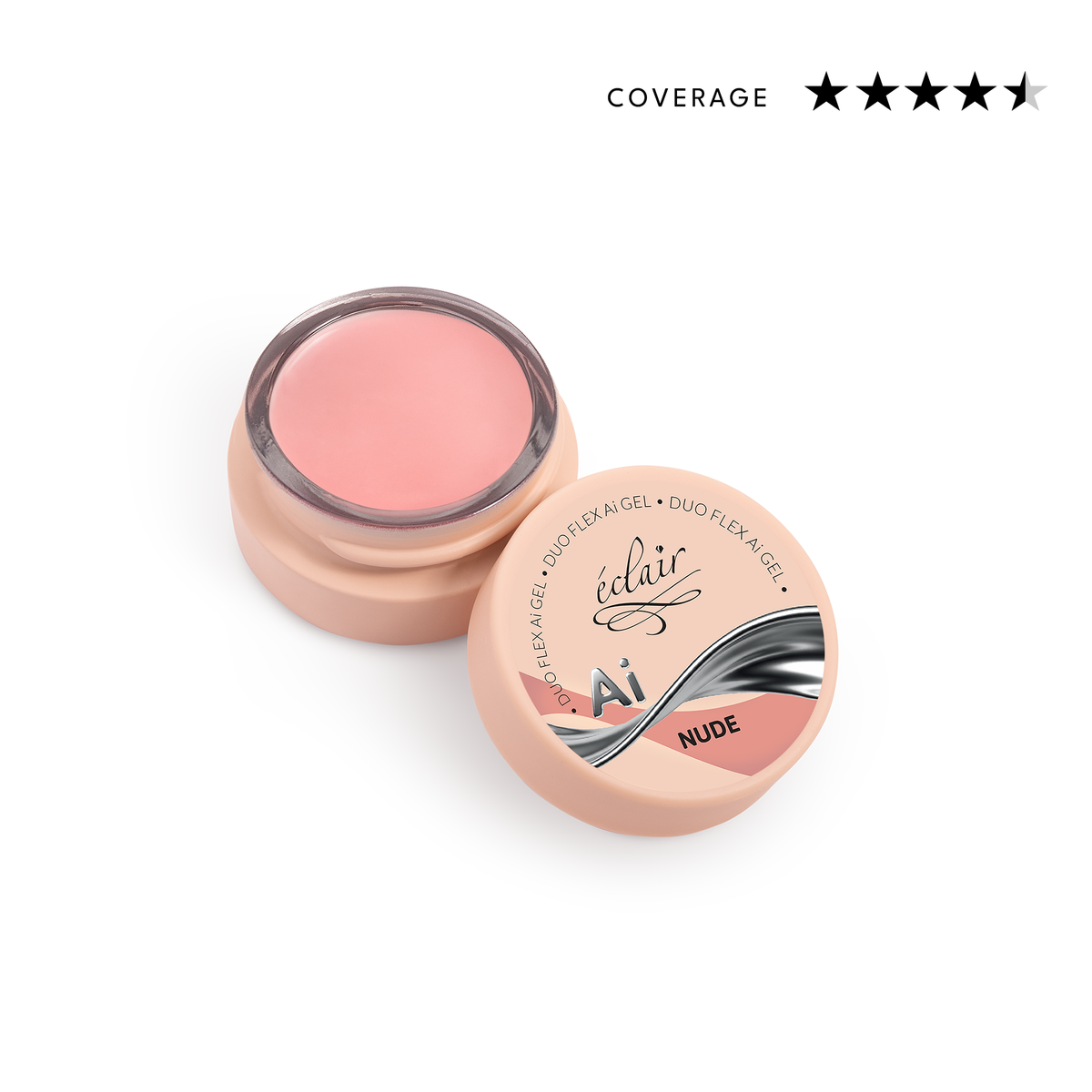 Éclair - Duo Flex AI Gel - Nude - Adaptív Építőzselé