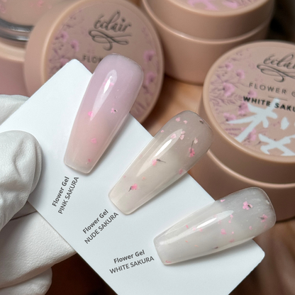 Éclair - Flower Gel Nude Sakura - Szárított virágos zselé
