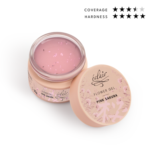 Éclair - Flower Gel Pink Sakura - Szárított virágos zselé