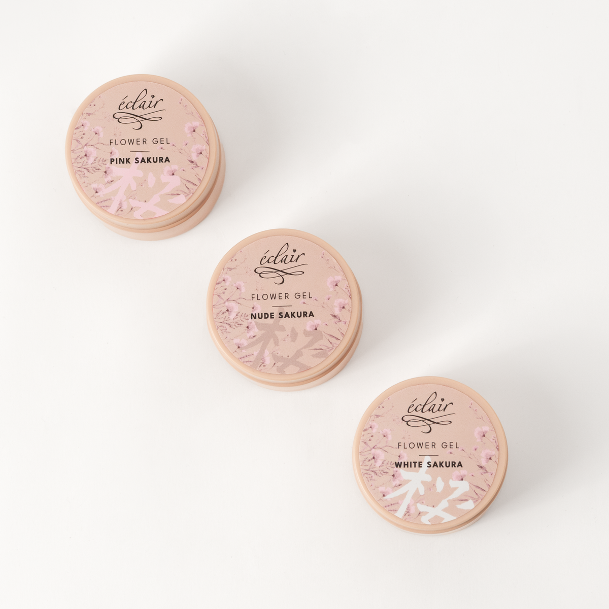 Éclair - Flower Gel Nude Sakura - Szárított virágos zselé
