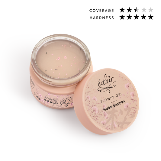 Éclair - Flower Gel Nude Sakura - Szárított virágos zselé