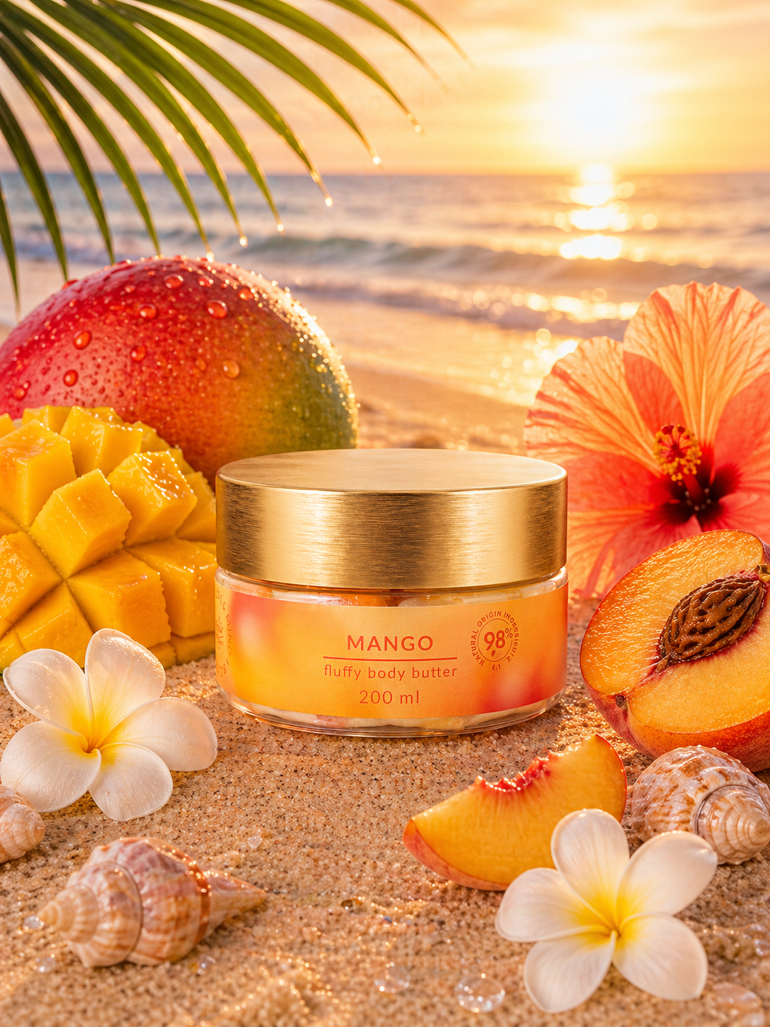 Éclair Body&Mind - Mango - FLUFFY BODY BUTTER - testvaj
