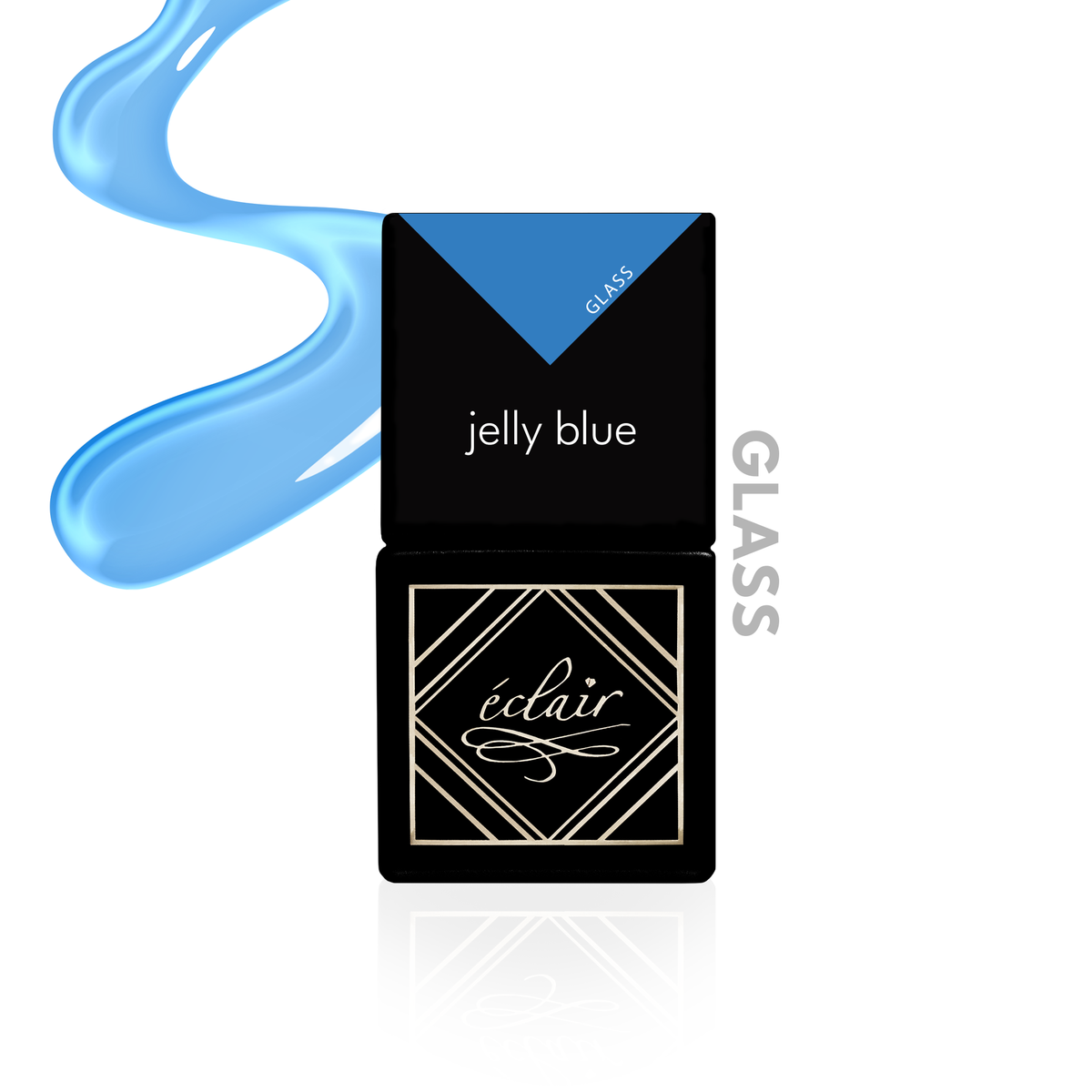 Éclair - JELLY BLUE Üveghatású géllakk - Glass effekt