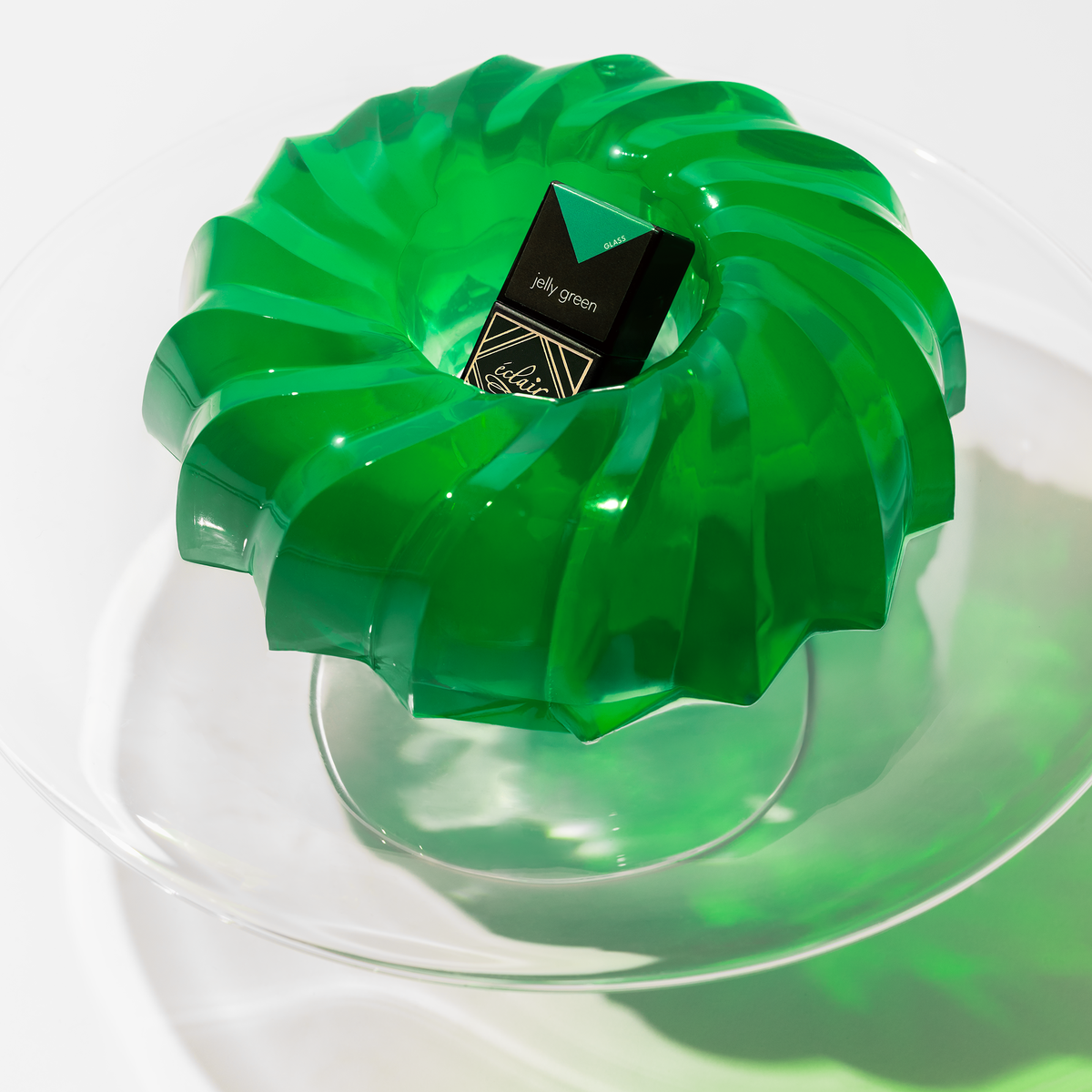 Éclair - JELLY GREEN Üveghatású géllakk - Glass effekt