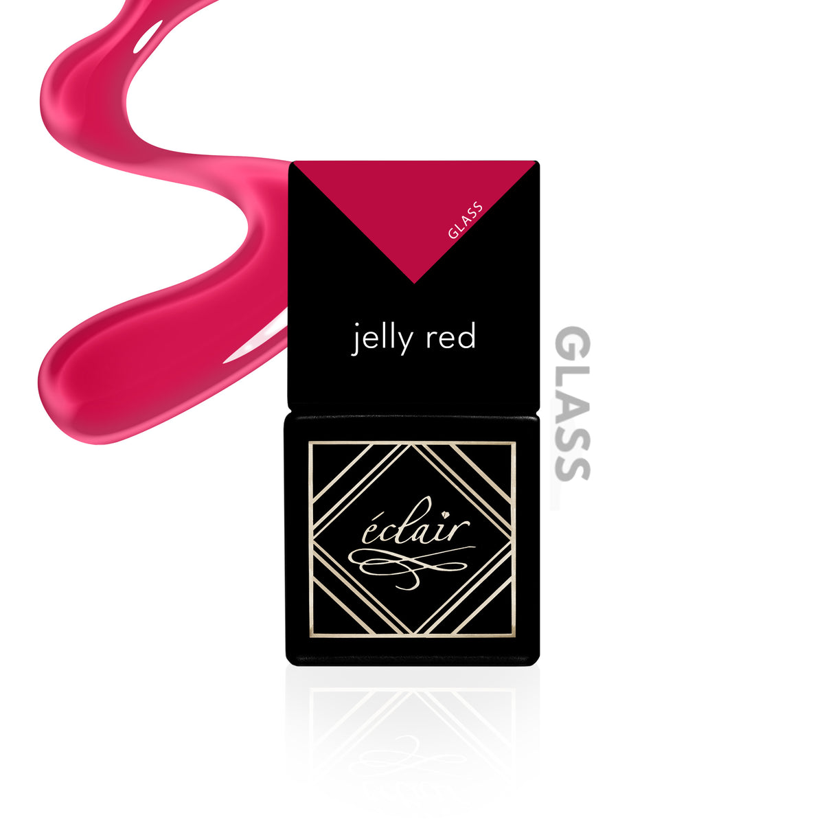Éclair - JELLY RED Üveghatású géllakk - Glass effekt