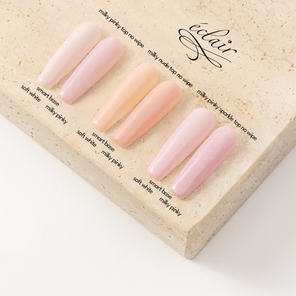Éclair - MILKY PINKY SPARKLE - TOP NO WIPE - Csillámos fényzselé