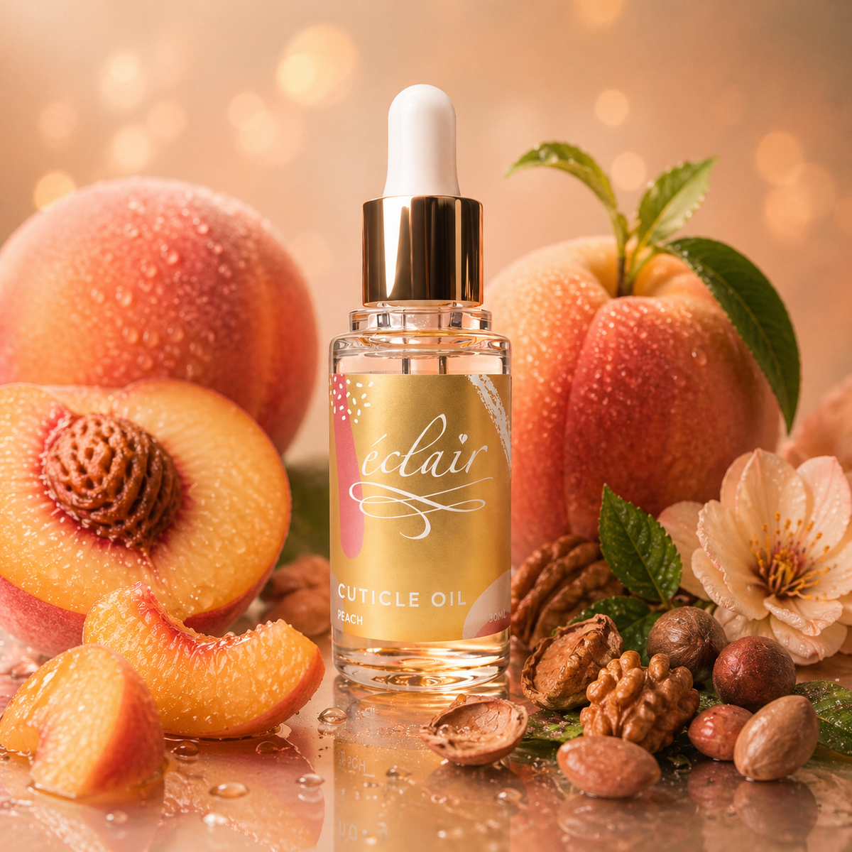 Éclair Body&Mind - CUTICLE OIL - PEACH - Kutikula olaj, kézápoló olaj