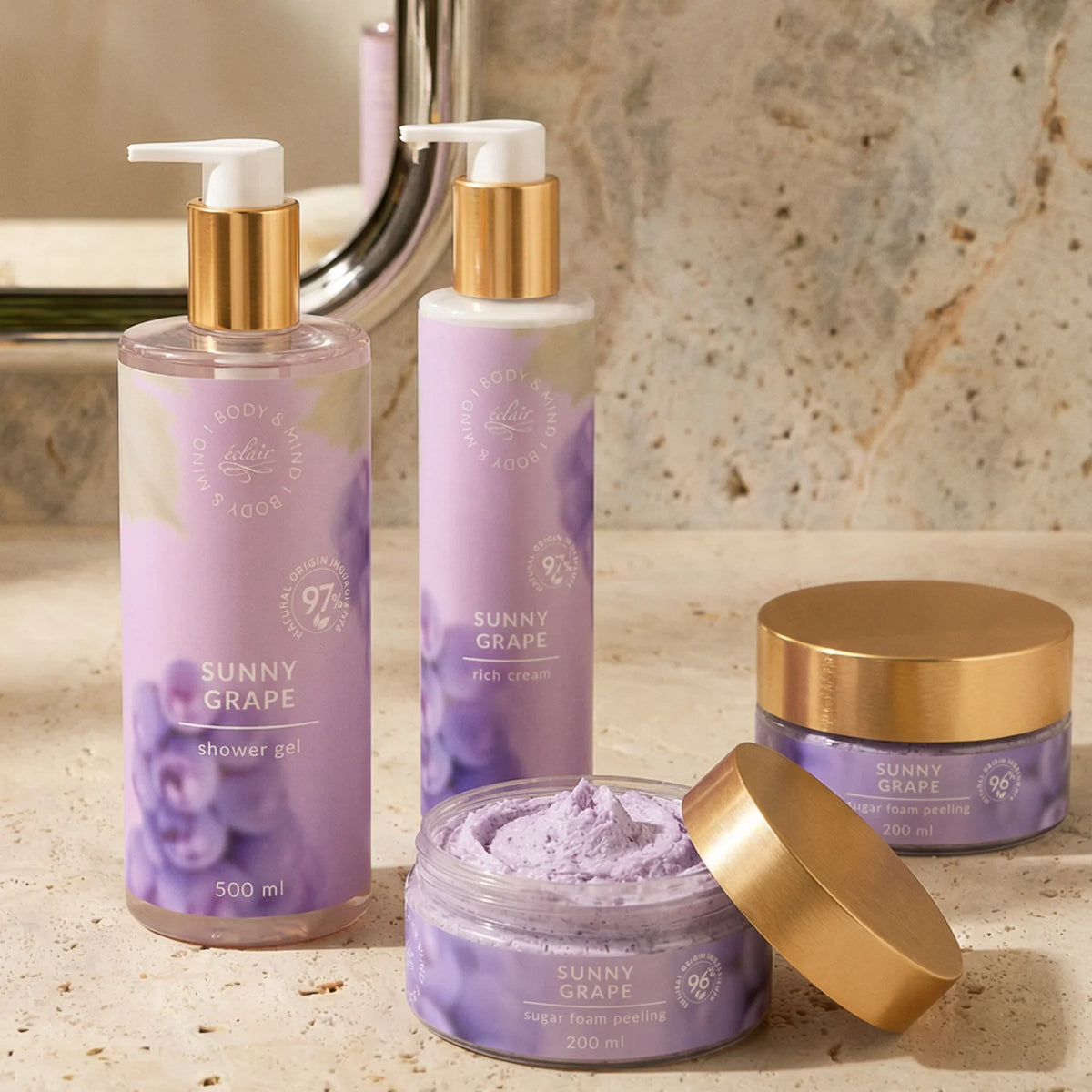 Éclair Body&Mind - Sunny Grape - Rich Cream - Testápoló