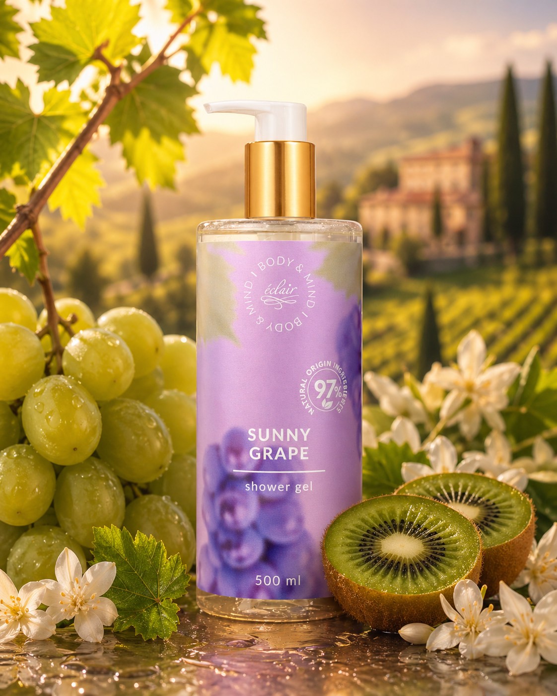 Éclair Body&Mind - Sunny Grape - Shower Gel - Tusfürdő