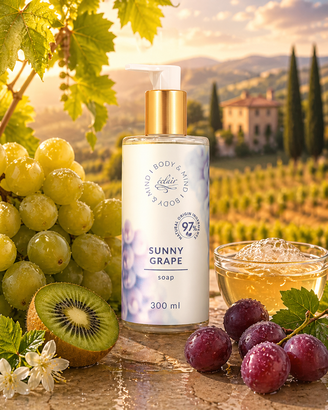Éclair Body&Mind - Sunny Grape - SOAP - Folyékony szappan