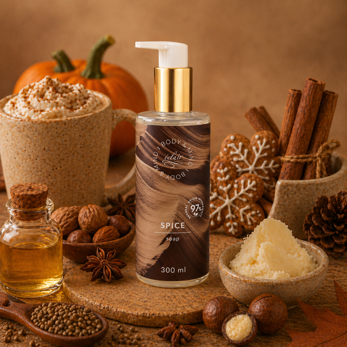 Éclair Body&Mind - SPICE - SOAP - FOLYÉKONY SZAPPAN