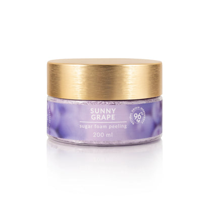 Éclair Body&Mind - Sunny Grape - SUGAR FOAM PEELING - Cukros habtestradír