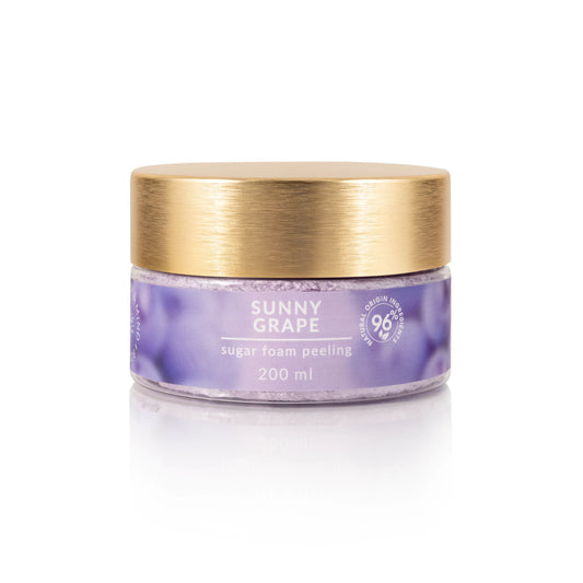 Éclair Body&Mind - Sunny Grape - SUGAR FOAM PEELING - Cukros habtestradír