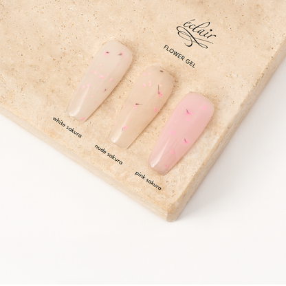 Éclair - Flower Gel Nude Sakura - Szárított virágos zselé