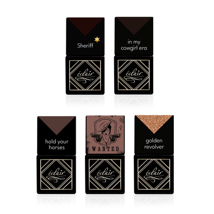 Éclair - WESTERN BROWN SET - színes géllakk szett